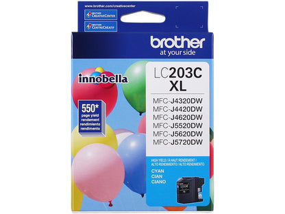 Brother LC203C High Yield Innobella Ink Cartridge - Cyan