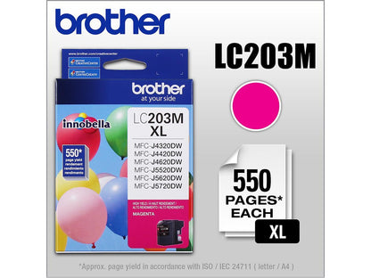 Brother LC203M High Yield Innobella Ink Cartridge - Magenta