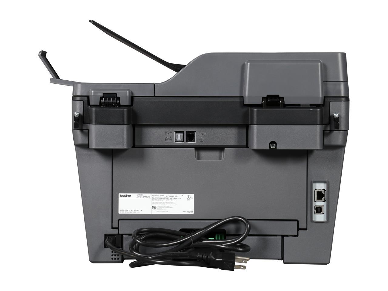 Brother MFC-L2740DW Duplex 2400 x 600 DPI Wireless/USB Mono Laser MFC Printer