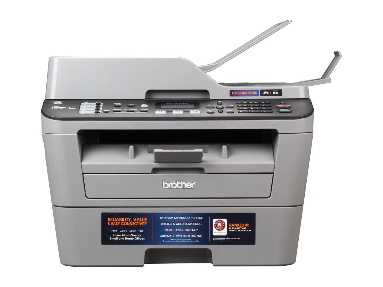 Brother MFC-L2700DW Duplex Up to 2400 x 600 DPI Wireless / USB Monochrome Laser MFC Printer