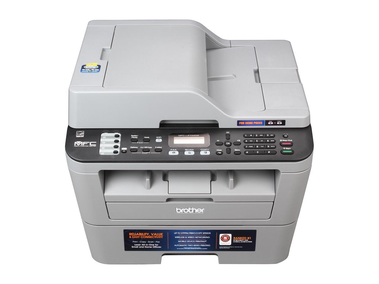 Brother MFC-L2700DW Duplex Up to 2400 x 600 DPI Wireless / USB Monochrome Laser MFC Printer