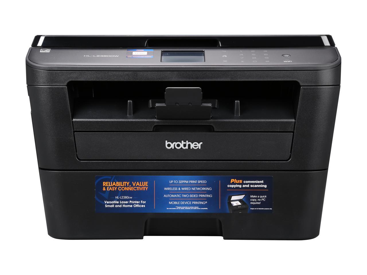 Brother HL-L2380DW Duplex 2400 x 600 DPI USB / Wireless / Ethernet Mono Laser Printer