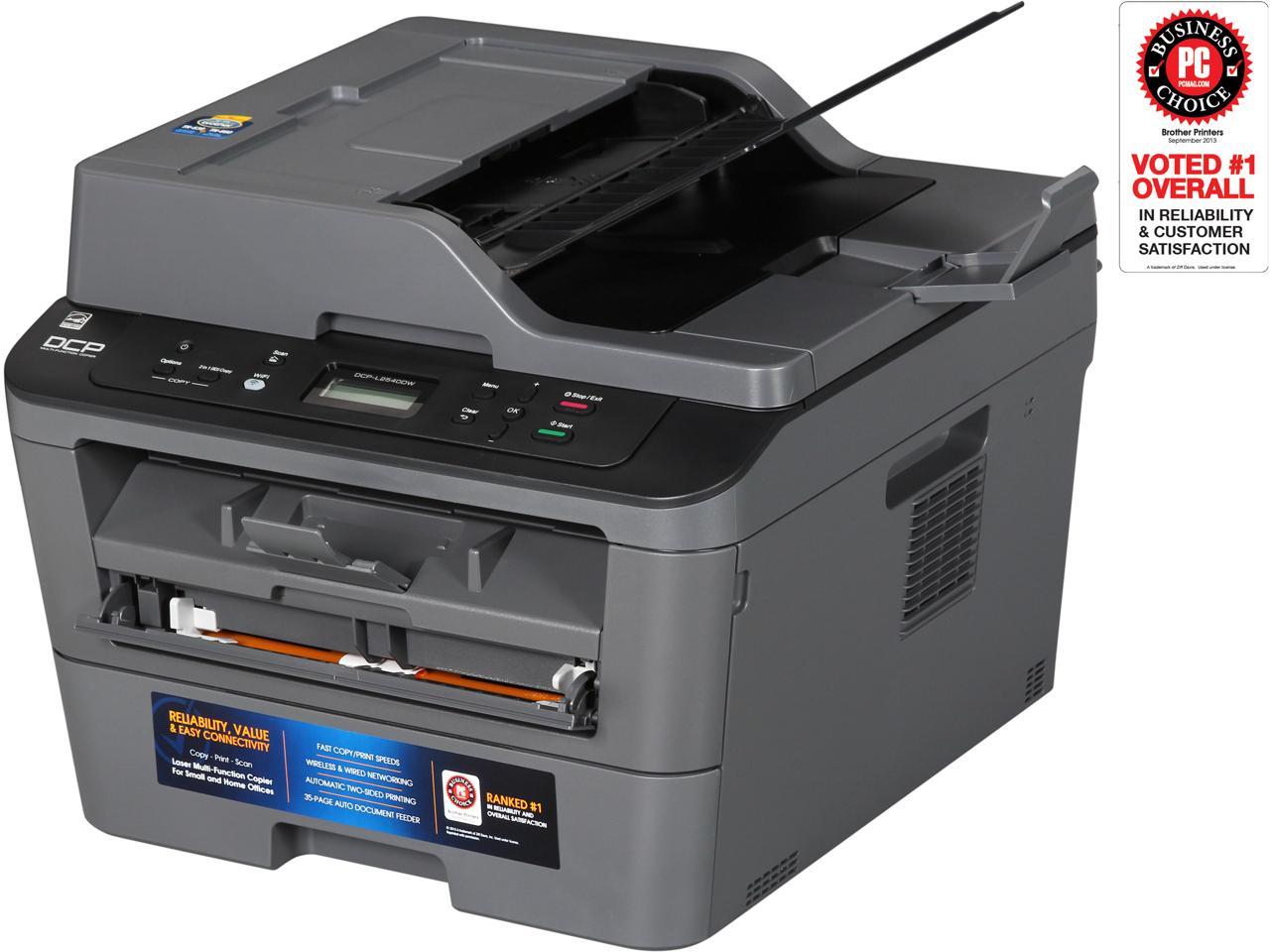 Brother DCP-L2540DW Duplex 2400 x 600 DPI USB/Wireless/Ethernet Monochrome Laser MFC Printer