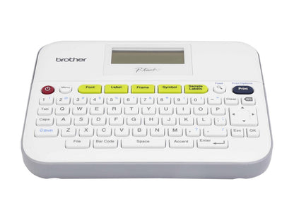 Brother P-touch PT-D400AD Versatile, Easy-to-Use Label Maker, Thermal Transfer, 180 dpi, 20mm./sec, Up to 5 Print Lines, Manual Cutter, Barcode Printing