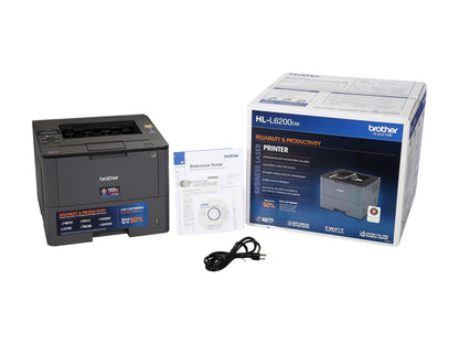 Brother HL-L6200DW Wireless Monochrome Laser Printer with Mobile Printing, Duplex Printing and Large Paper Capacity