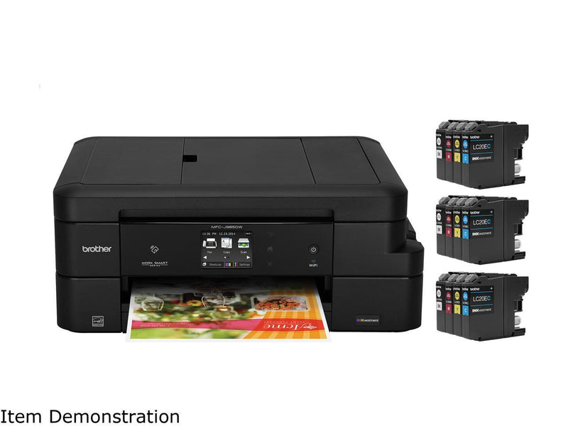 Brother MFC-J985DW XL Work Smart All-in-One with 12 INKvestment Cartridges