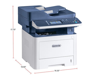 Xerox WorkCentre 3335/DNI Black And White Multifunction Printer, Print/Copy/Scan/Fax, Letter/Legal, Up To 35ppm, 2-Sided Print, USB/Ethernet/Wireless, 250-Sheet Tray, Optional 550-Sheet Tray, 50-Sheet Multi-Purpose Tray, 50-Sheet ADF, 110V