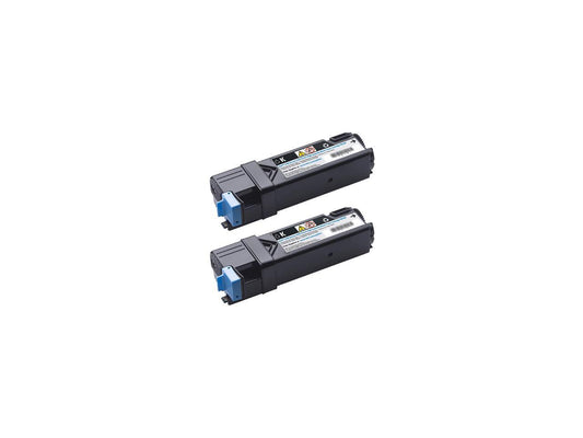 Dell 84R1W (331-0720) Dual Toner Cartridge for Dell 2150cn, 2150cdn, 2155cn, and 2155cdn Color Laser Printers Black