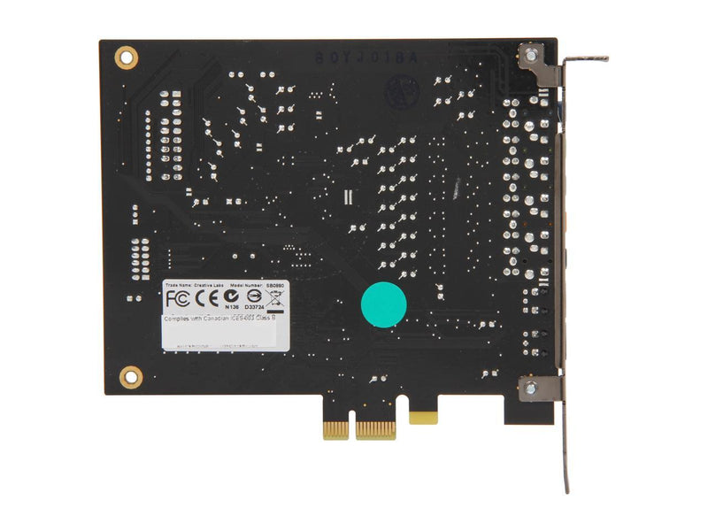 Creative 70SB088000004-8 7.1 Channels 24-bit 96KHz PCI Express 1x Interface Sound Blaster X-Fi Titanium Sound Card