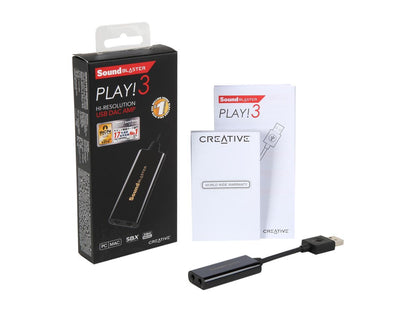Creative Sound Blaster PLAY! 3 24-bit 96KHz USB Interface Sound Card