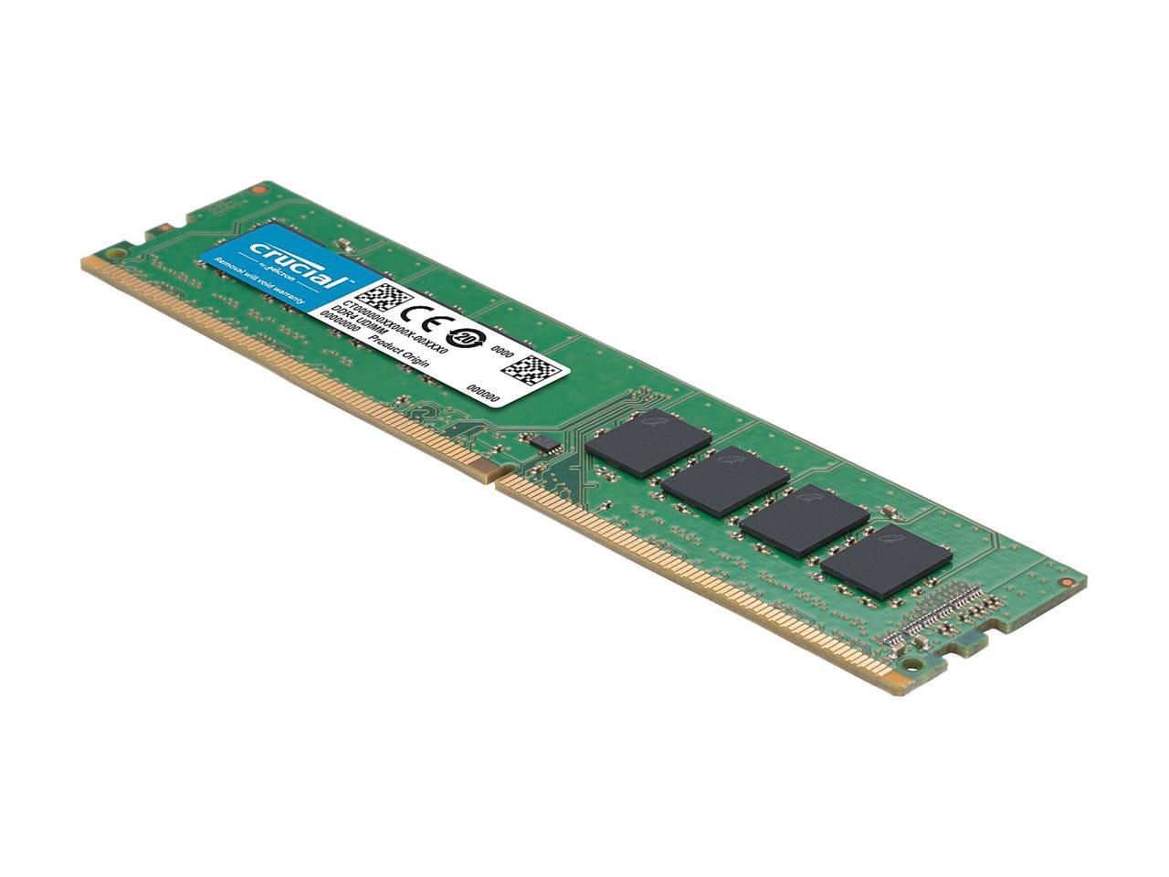 Crucial 16GB 288-Pin DDR4 SDRAM DDR4 2400 (PC4 19200) Desktop Memory Model CT16G4DFD824A