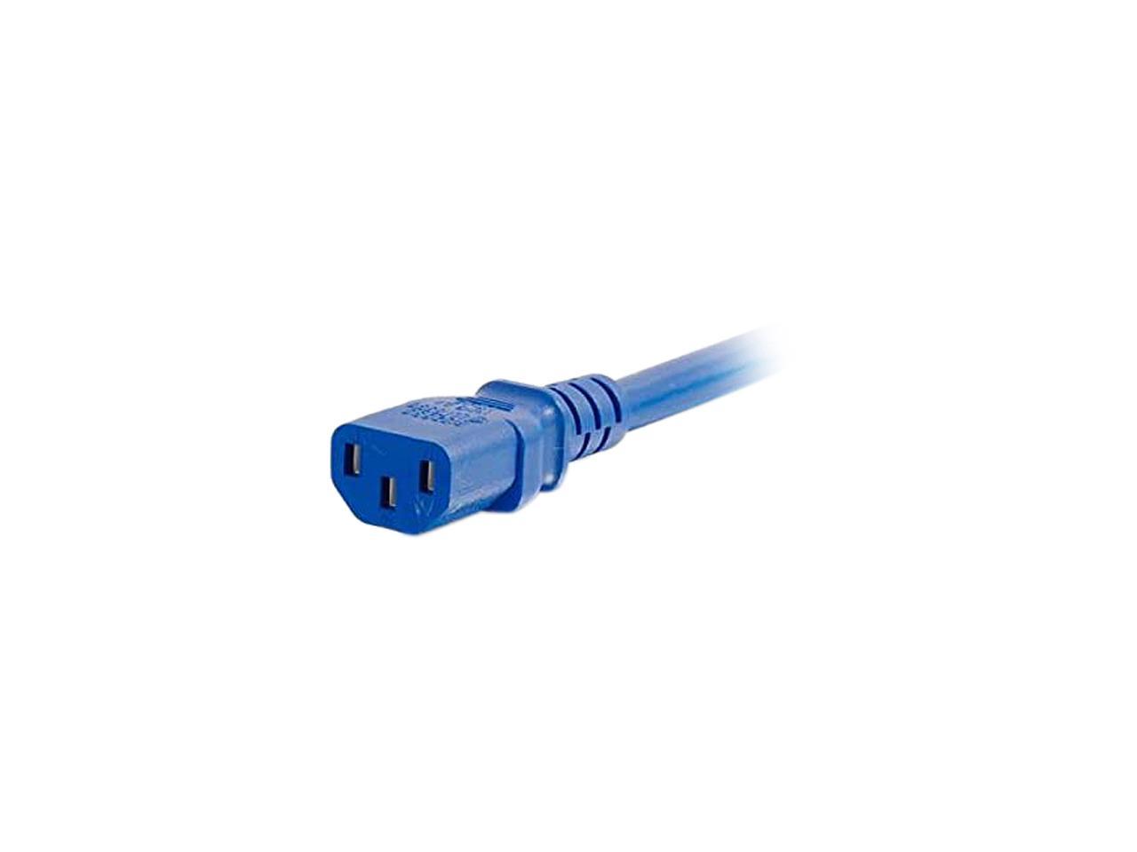 C2G 6ft (1.8m) 14AWG Power Cord (IEC320C14 to IEC320C13) – Blue