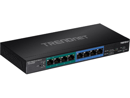 TRENDnet TPE-TG44ES Tpe Tg44Es - Switch - 4 X 10/100/1000 (Poe+) + 4 X 10/100/1000 - Desktop, Wall-Mountable - Poe+ (60 W)
