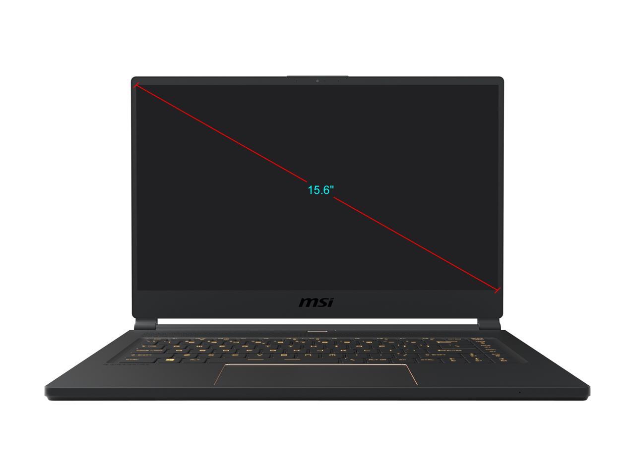 MSI GS65 Stealth-838 - 15.6" 240 Hz - Intel Core i7-9750H - GeForce RTX 2080 Max-Q - 32 GB DDR4 - 512 GB SSD - Windows 10 Pro - Gaming Laptop