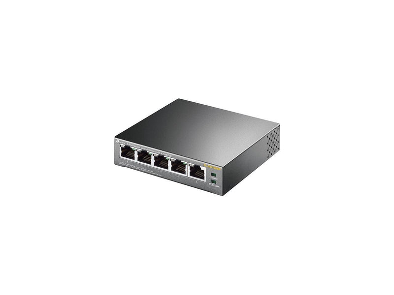 TP-Link 5 Port Gigabit PoE Switch | 4 Port PoE 56W | 802.3af Compliant | Shielded Ports | Traffic Optimization | Plug and Play | Sturdy Metal (TL-SG1005P)