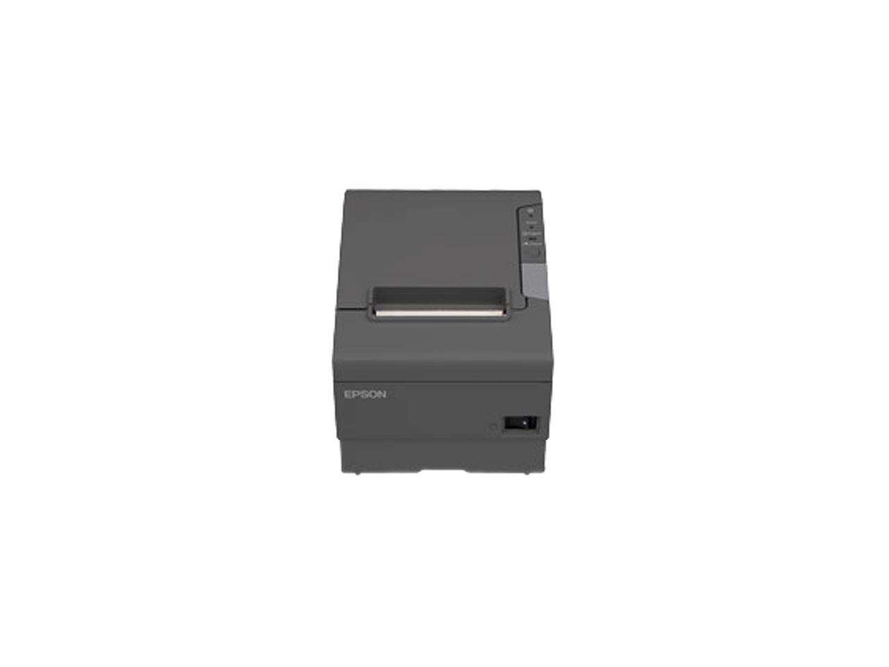 Epson TM-T88V 3" Single-station Thermal Receipt Printer, USB, Ethernet, Dark Gray - C31CA85656