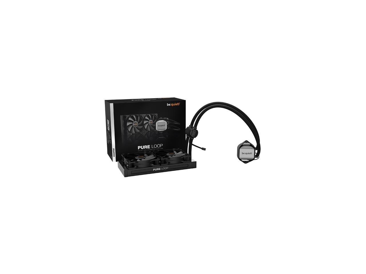 be quiet! PURE LOOP 240mm All-In-One Water Cooling System, CPU Cooler, Pure Wings 2 x 120mm PWM Fans