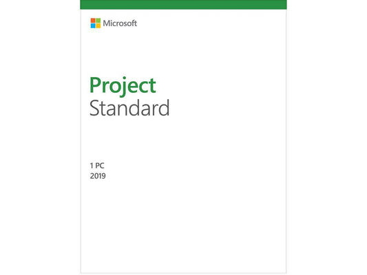 Microsoft Project Standard 2019 / Windows 10 Product Key Card - 1 PC