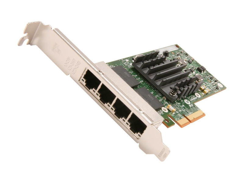 Intel E1G44HTBLK Server Adapter I340-T4 (Bulk Pack) 10/100/1000Mbps PCI-Express 2.0 4 x RJ45