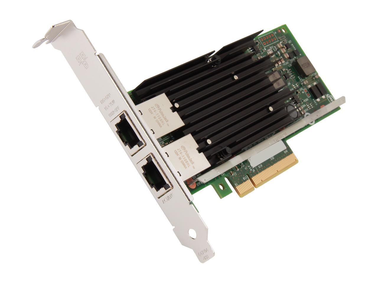 Intel X540T2 Ethernet Converged Network Adapter 100Mbps/1Gbps/10Gbps PCI Express 2.1 x8 2 x RJ45