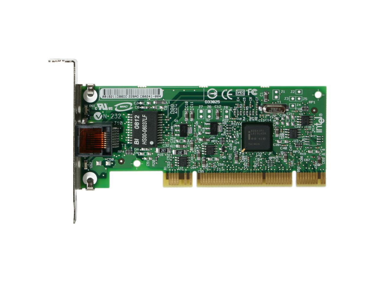 Intel PWLA8391GTL Desktop Adapter PRO/1000 GT Low Profile 10/100/1000Mbps PCI 1 x RJ45
