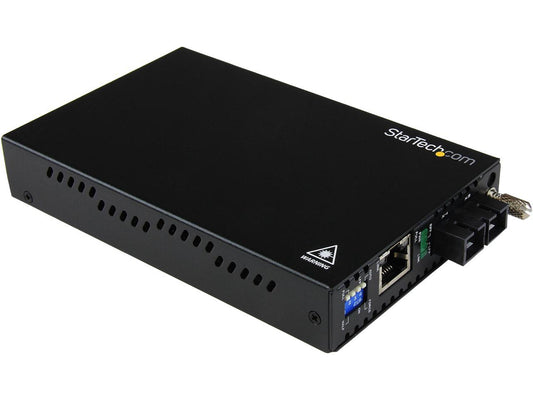 StarTech ET91000SC2 1000 Mbps Gigabit Ethernet Multi Mode Fiber Media Converter with SC 550m