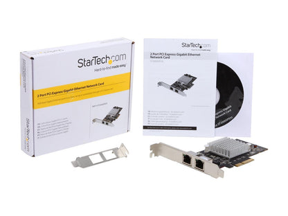 StarTech.com ST2000SPEXI Dual Port PCI Express (PCIe x4) Gigabit Ethernet Server Adapter Network Card - Intel i350 NIC