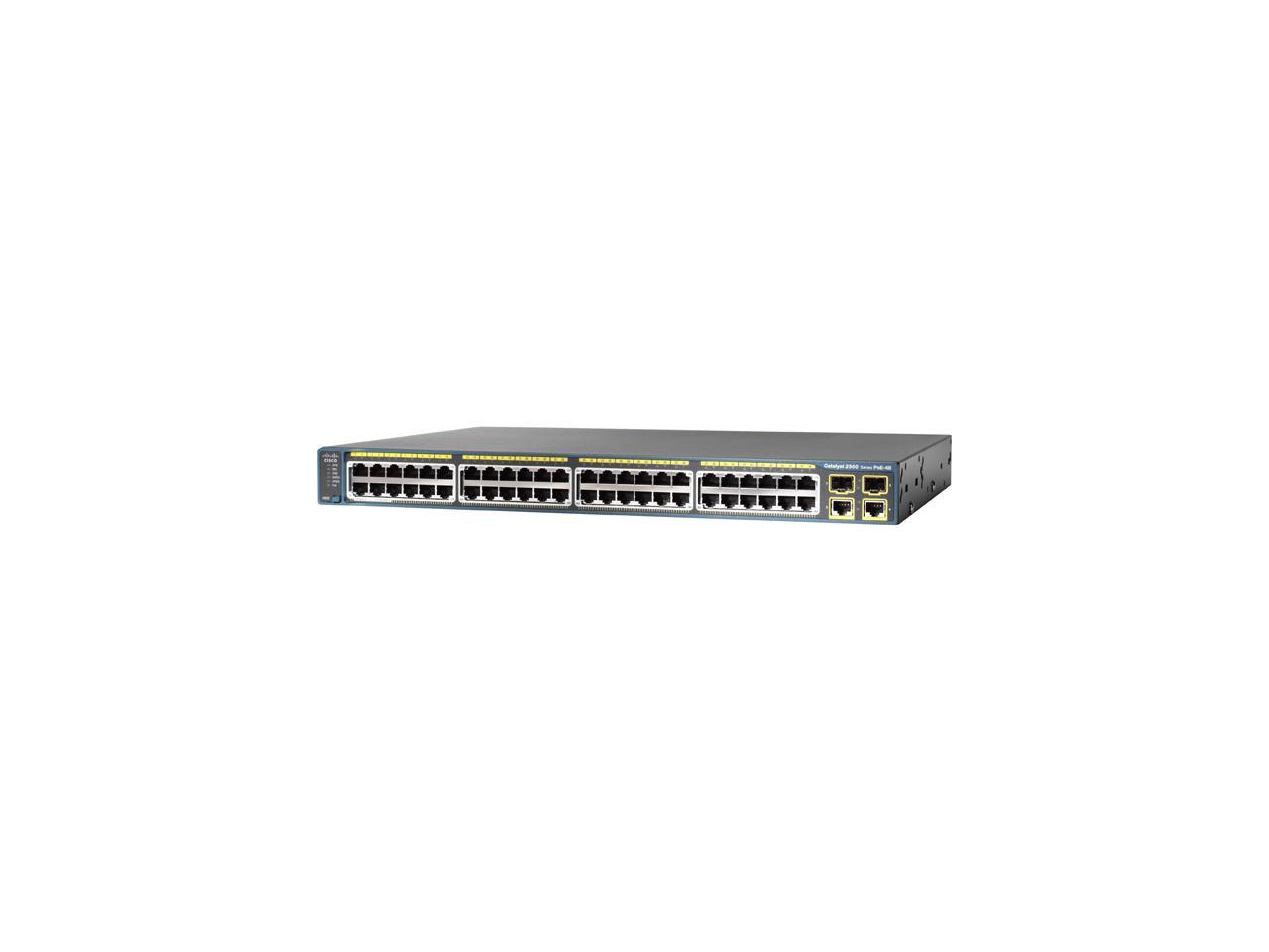 CISCO 2960 WS-C2960-48PST-L Managed Switch