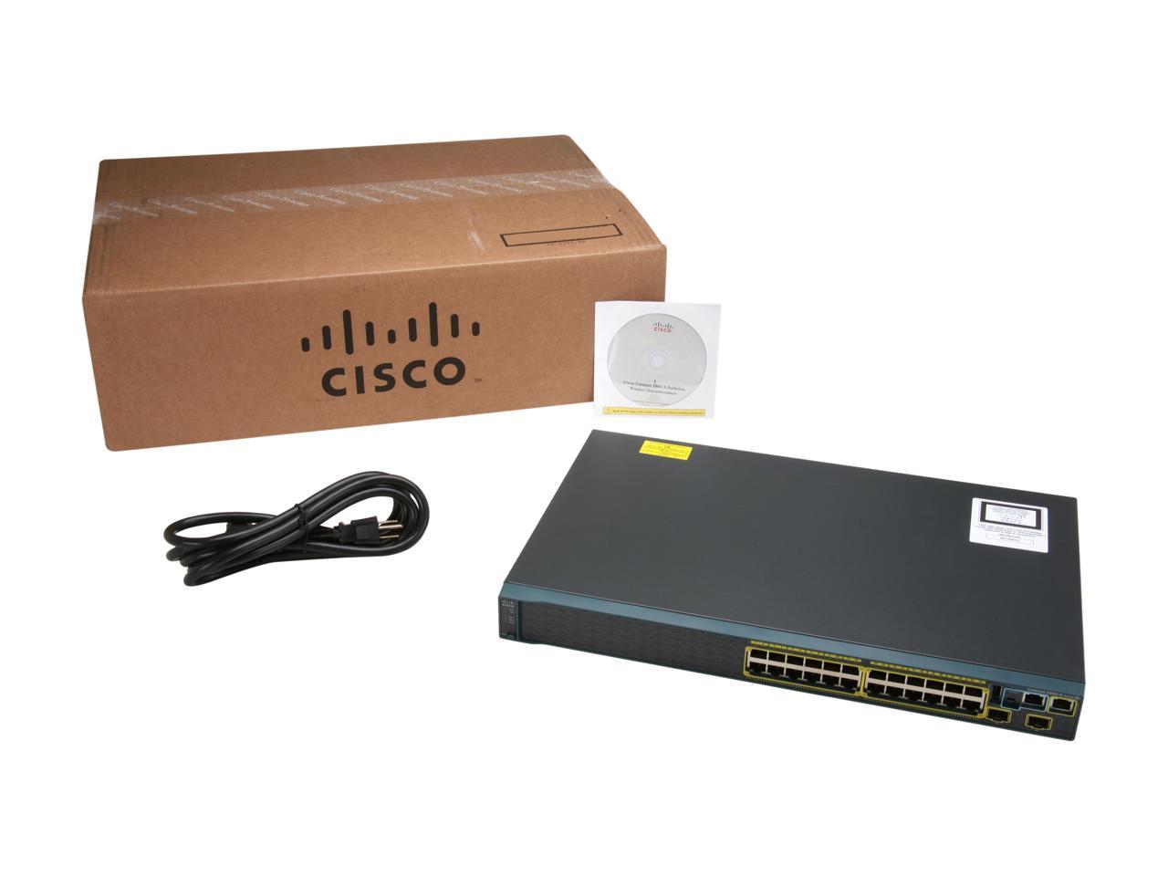 CISCO 2960 WS-C2960S-24TS-S Switch24 x RJ-45 10/100/1000Base-T Network LAN