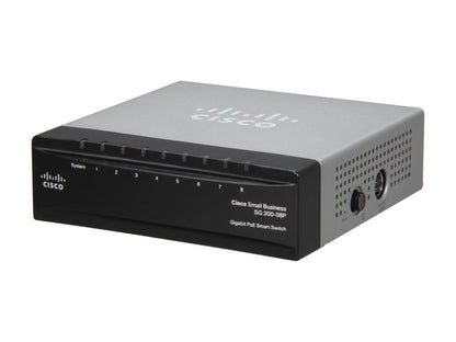 Cisco Small Business 200 Series SLM2008PT-NA Smart SG200-08P 8-Port Gigabit Ethernet PoE Switch