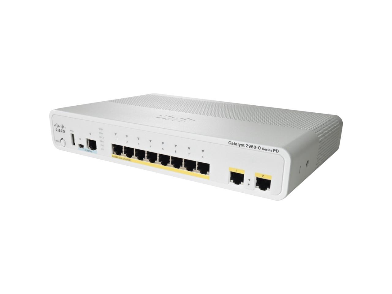 Cisco Catalyst WS-C2960C-8TC-L Managed Ethernet Switch