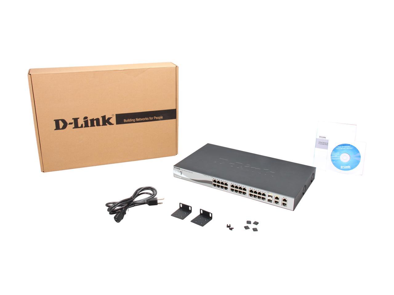 D-Link WebSmart DES-1210-28P Managed Web Smart Switch