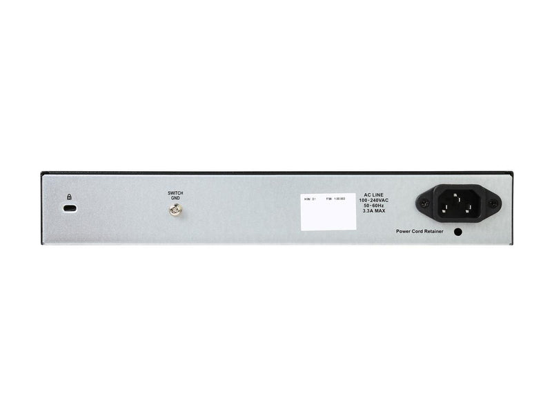 D-Link DGS-1100-24P 24-Port Gigabit EasySmart Metal Rackmount Switch with 12 PoE+ Ports