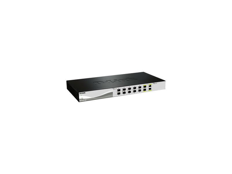 D-Link DXS-1210-12SC 12-Port 10G SFP+ Web Smart Switch Including 2 10GBASE-T/SFP+ Combo Ports