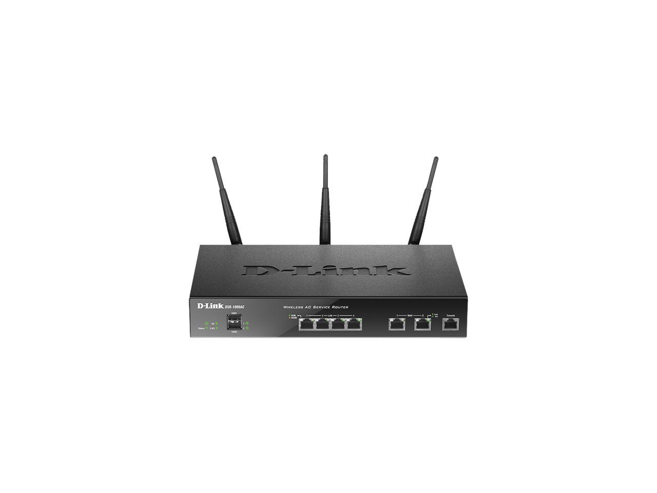 D-Link DSR-1000AC Wireless AC Unified Services VPN Router IEEE 802.11ac, IEEE 802.11a/b/g/n