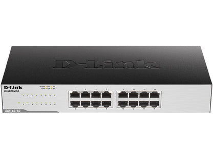 D-Link DGS-1016C 16-Port 10/100/1000 Mbps Unmanaged Switch