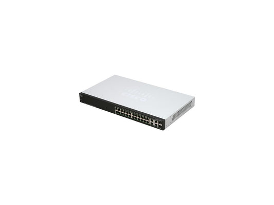 Cisco SF300-24 (SRW224G4-K9-NA) 24-port 10/100 Managed Switch with Gigabit Uplinks