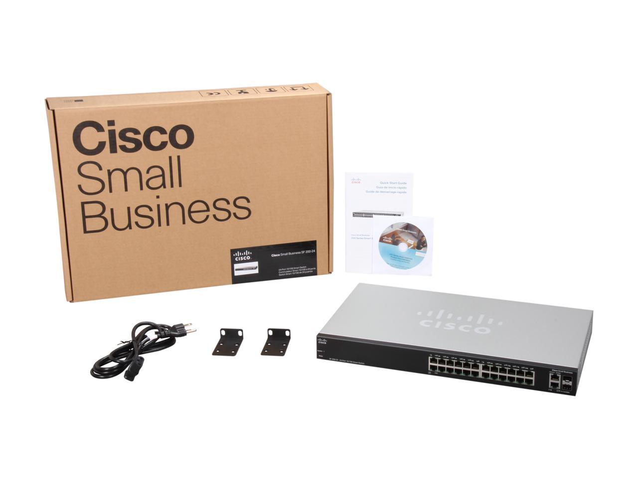 Cisco Small Business 200 Series SLM224GT-NA (SF200-24) Smart Switch