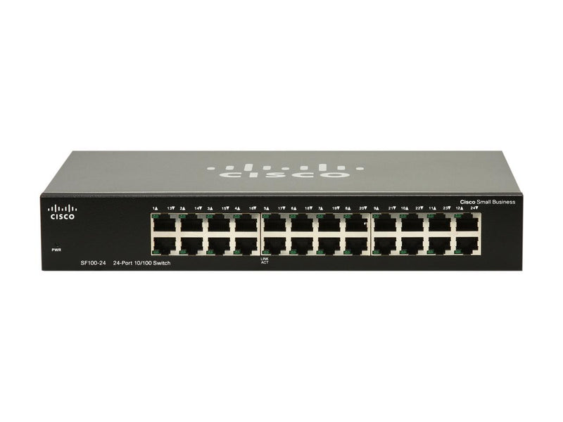 Cisco Small Business 100 Series SF100-24-NA 24-Port Ethernet Switch 10/100Mbps 24 x RJ45