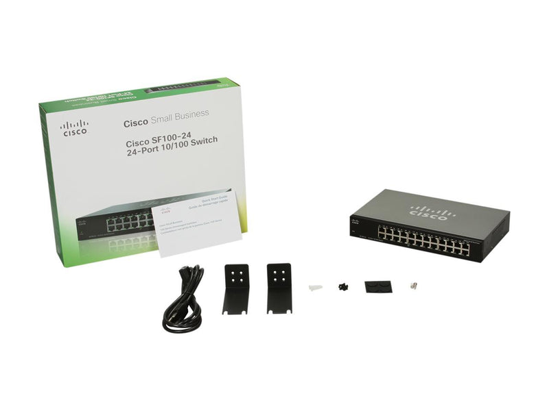 Cisco Small Business 100 Series SF100-24-NA 24-Port Ethernet Switch 10/100Mbps 24 x RJ45