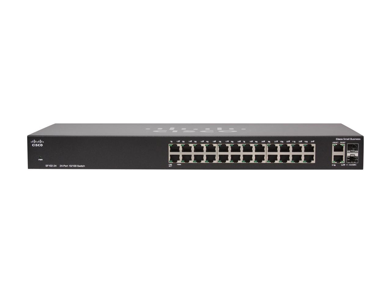Cisco Small Business 100 Series SF102-24-NA Unmanaged 24-Port Gigabit Switch