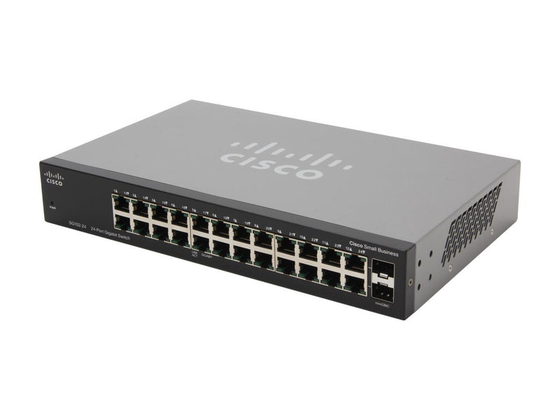 Cisco Small Business 100 Series SG102-24-NA Smart 24-Port Gigabit Unmanaged Switch
