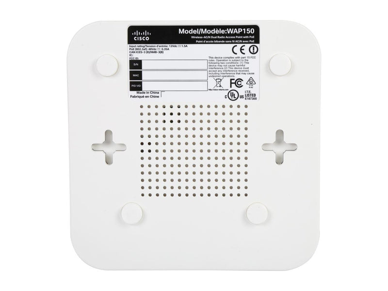 Cisco WAP150 Wireless-AC / N Dual Radio Access Point with PoE