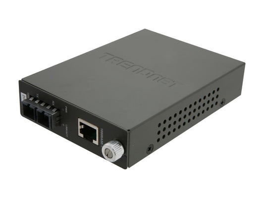 TRENDnet TFC-1000S20 Single-Mode Fiber Converter (20Km) with SC-Type Connector 1 Gbps 1 x 1000Base-T and 1 x 1000Base-LX