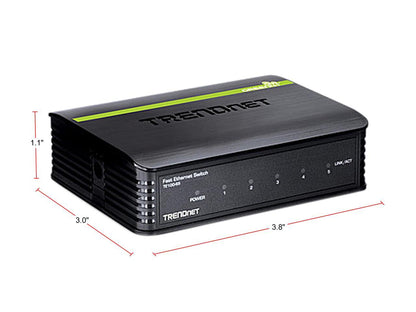 TRENDnet TE100-S5 (Version v3.0R) Unmanaged 5-Port Fast Ethernet GREENnet Switch