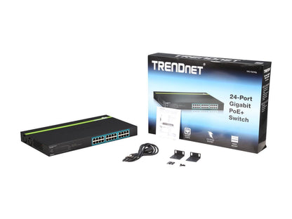 TRENDnet TPE-TG240g 24-Port Gigabit PoE+ Switch. Limited Life Time Warranty