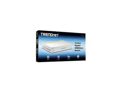 TRENDnet TEG-S16D 16-Port Gigabit GREENnet Switch