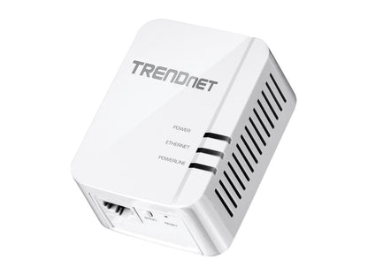 TRENDnet TPL-422E2K Powerline 1300 AV2 Adapter, IEEE 1905.1 & IEEE 1901, Gigabit Port (2-Pack)