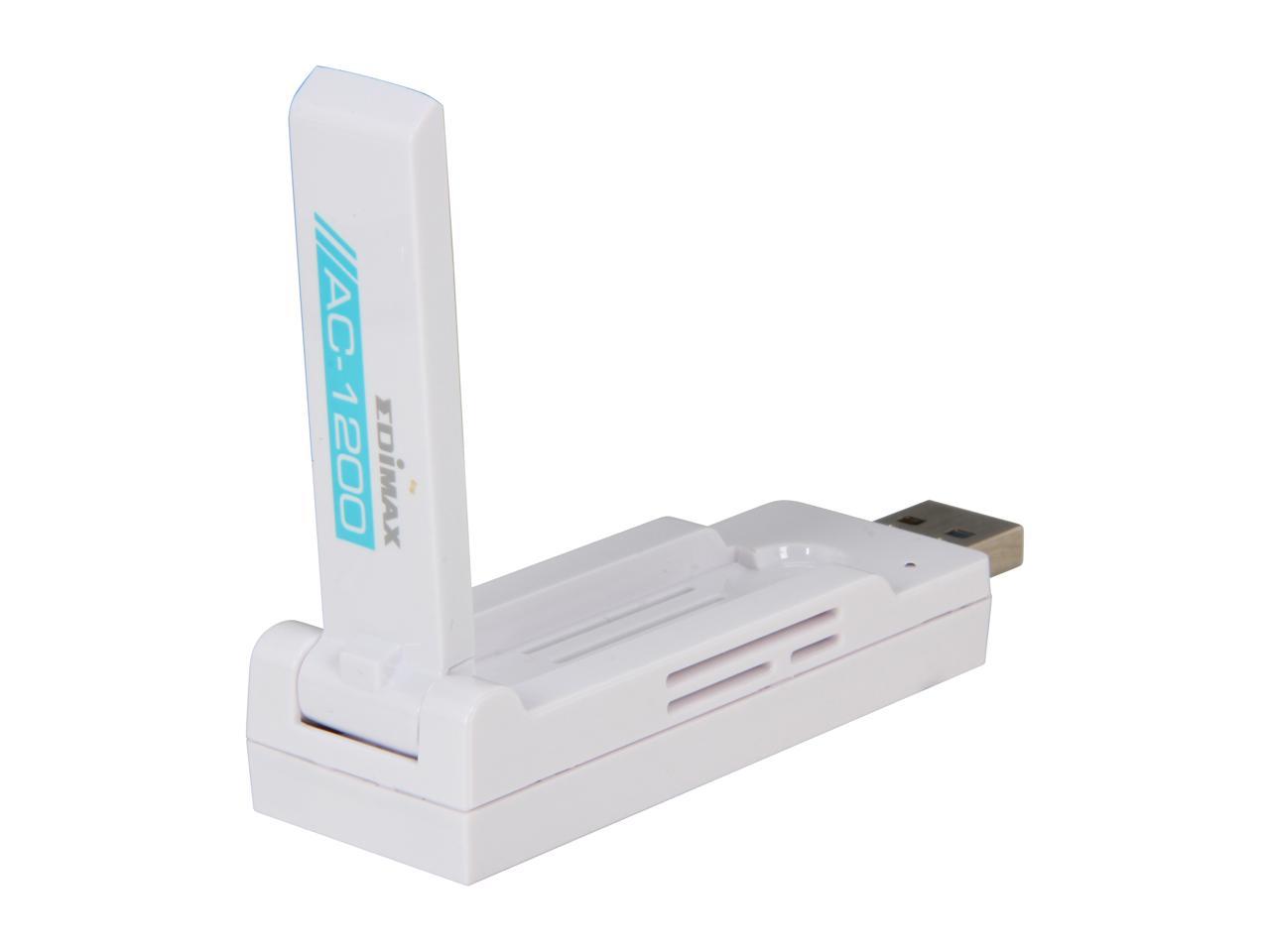 Edimax EW-7822UAC Wireless AC1200 Dual-band USB 3.0 Adapter, Complies to Draft 802.11ac Standard, Delivers More Than Two Times Faster Wi-Fi Speed Than 802.11n, With Adjustable Foldaway Antenna for Optimum High Performance
