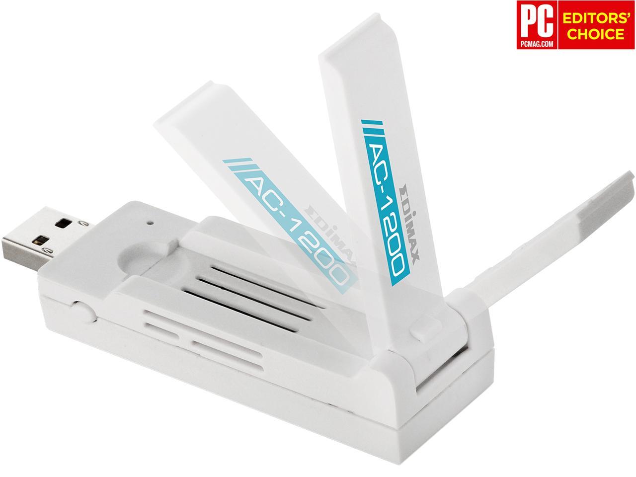 Edimax EW-7822UAC Wireless AC1200 Dual-band USB 3.0 Adapter, Complies to Draft 802.11ac Standard, Delivers More Than Two Times Faster Wi-Fi Speed Than 802.11n, With Adjustable Foldaway Antenna for Optimum High Performance